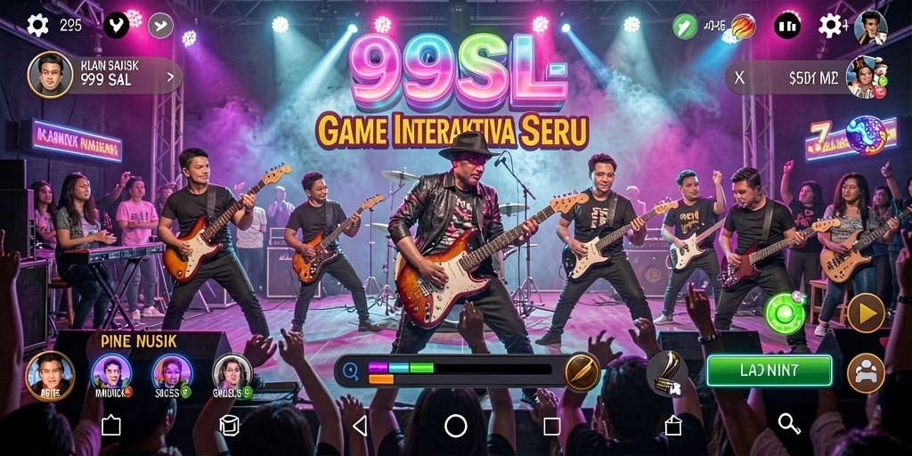 Tampilan gameplay seru di 99SL dengan lagu-lagu interaktif.