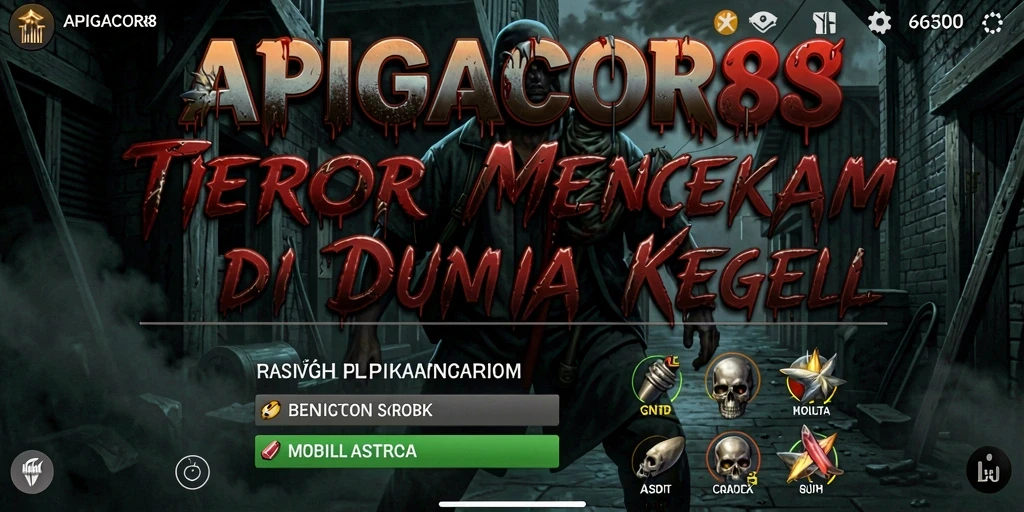 Screenshot mendebarkan dari gameplay APIGACOR88 yang menampilkan suasana horor.