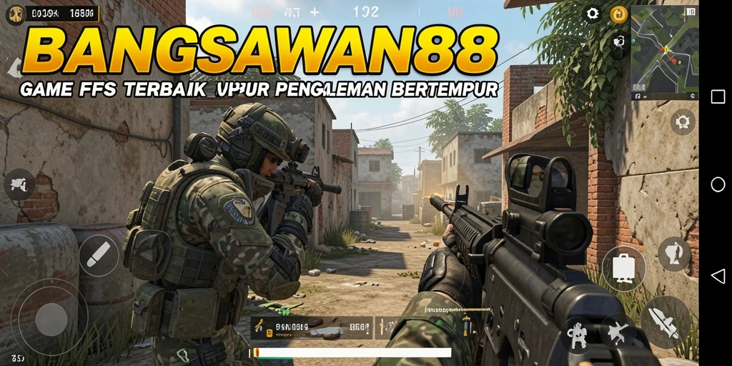 Tangkapan layar BANGSAWAN88 menunjukkan aksi intens dalam pertempuran FPS.