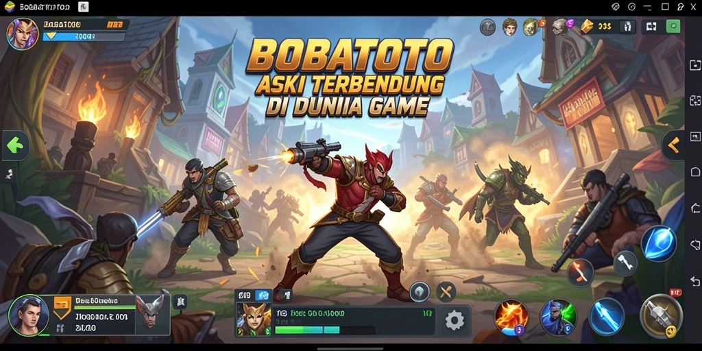 Tangkapan layar gameplay BOBATOTO yang menunjukkan aksi mendebarkan.