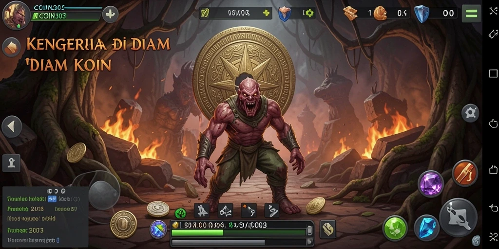 Tampilan gameplay seram dan menegangkan dalam COIN303.