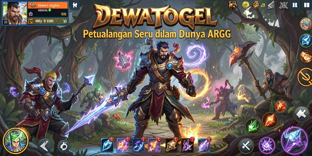 Screenshot DEWATOGEL menampilkan aksi seru dalam pertarungan ARPG.