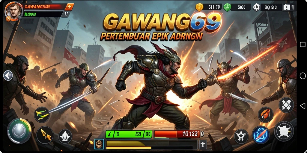 Tampilan gameplay GAWANG69 yang menarik dan intens.