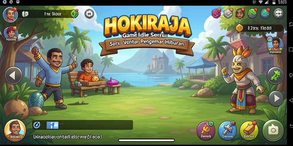 Tampilan permainan HOKIRAJA yang menarik dan interaktif dalam kategori Idle.