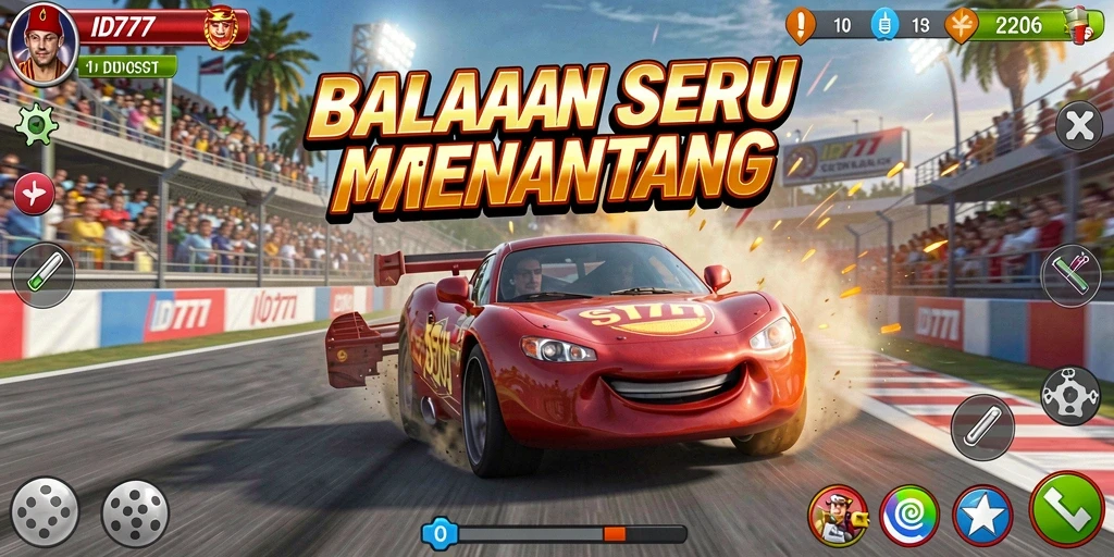 Gameplay seru balapan di jalanan yang menantang.