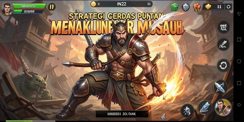 Tampilan gameplay IN22 menampilkan pertempuran strategi yang mendebarkan.