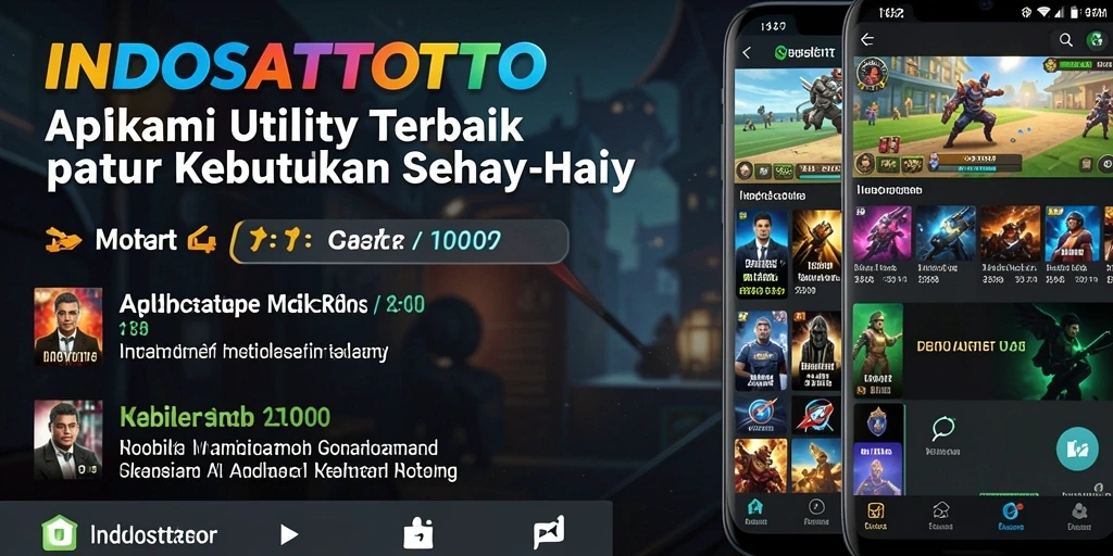 Tampilan aplikasi INDOSATTOTO yang modern dan fungsional.