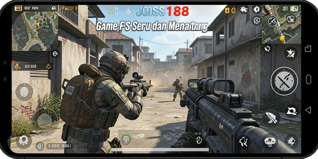 Gameplay seru dan menegangkan di <strong>JOSS188</strong> dengan pertarungan FPS.