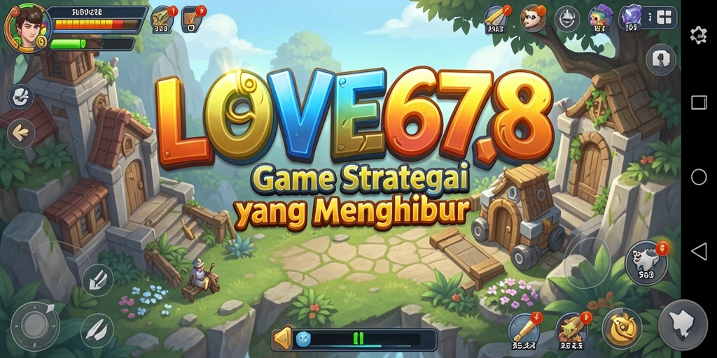 Tampilan gameplay strategi yang mendebarkan dan penuh aksi.