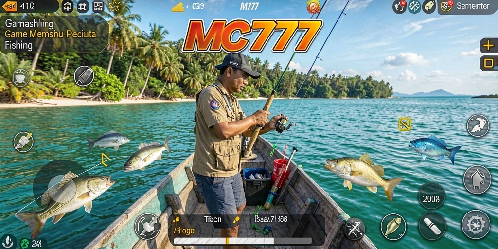 Tangkapan ikan besar dalam gameplay seru MC777.