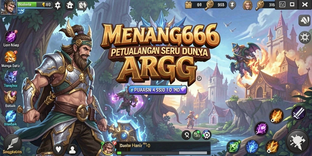 Tampilan gameplay seru di dunia ARPG MENANG666.