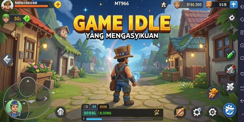Screenshot gameplay MT966 dengan karakter yang lucu dan menantang.