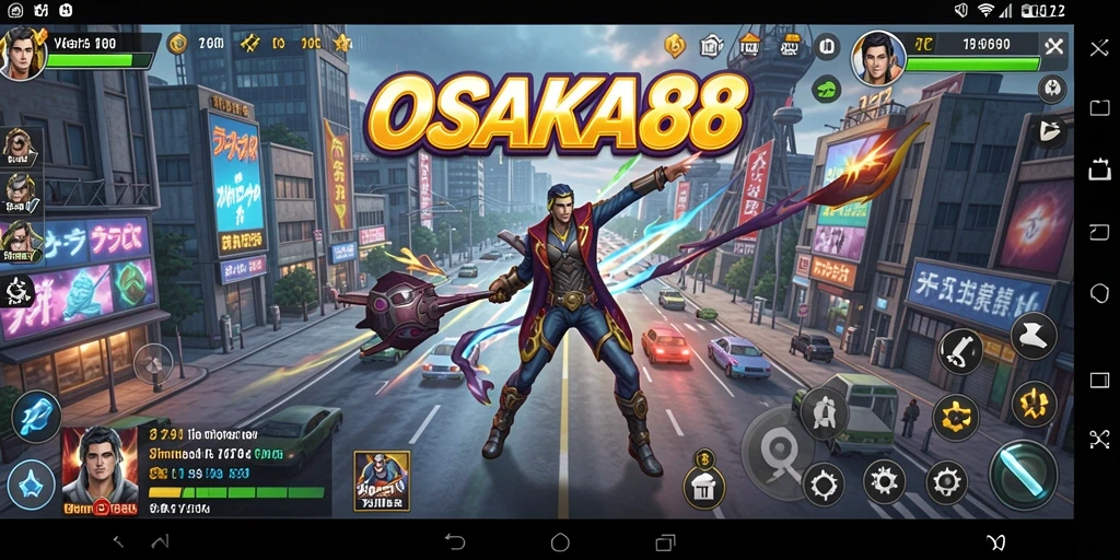 Tampilan gameplay <strong>OSAKA88</strong> yang menakjubkan dan penuh warna.