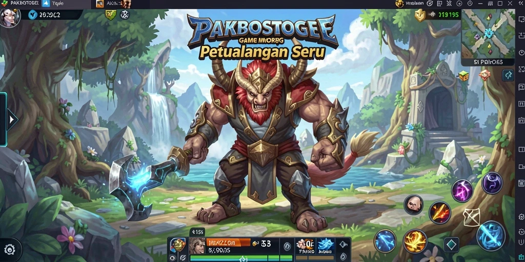Screenshot gameplay PAKBOSTOGEL yang menampilkan petualangan epik dalam MMORPG.