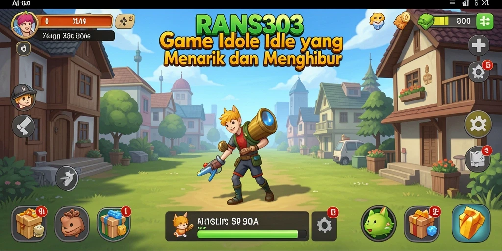Tampilan utama gameplay RANS303 dengan karakter yang aktif dan penuh warna.