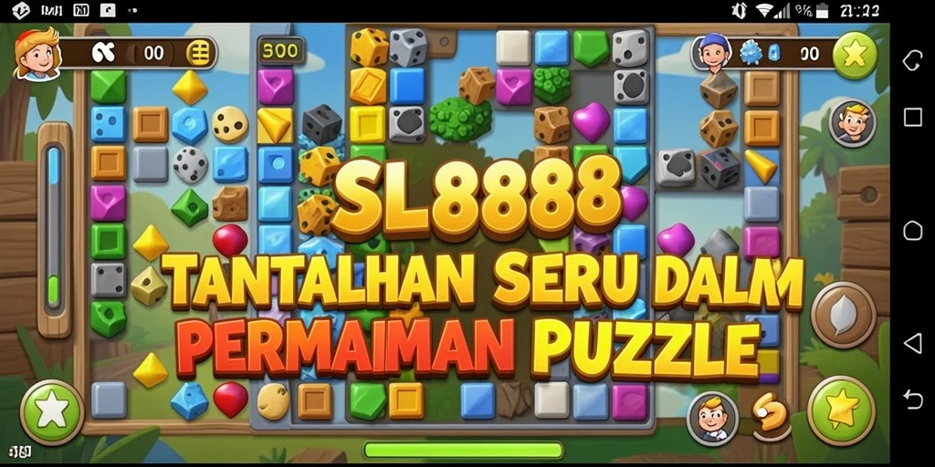 Tampilan menarik gameplay SL888 dengan tantangan puzzle yang seru.