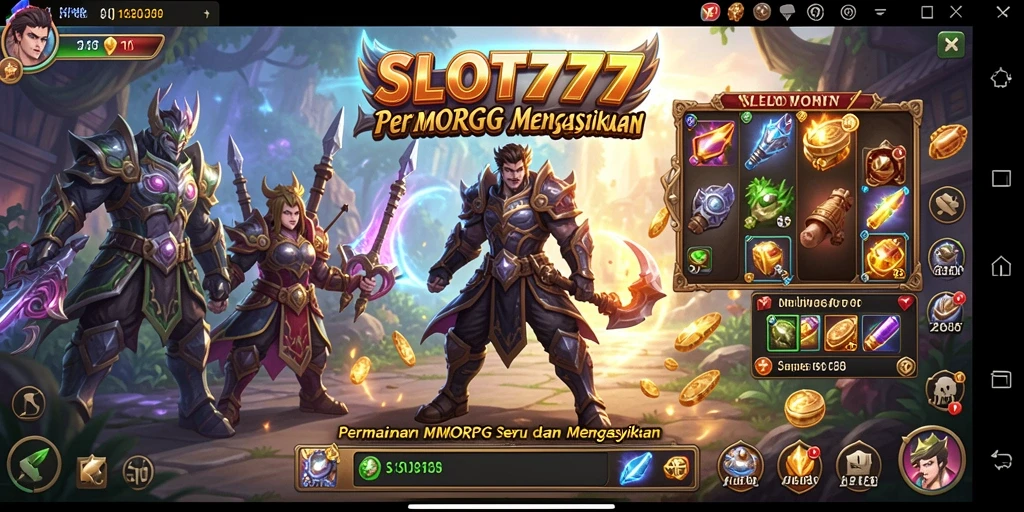 Tampilan gameplay SLOT777 yang menakjubkan dan interaktif.