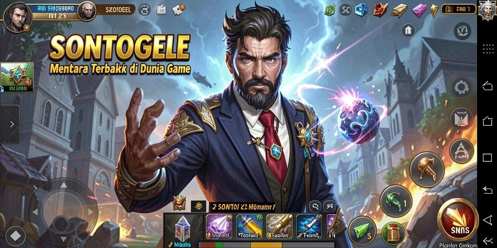 Gameplay SONTOGEL menampilkan strategi Tower Defense yang mendebarkan.