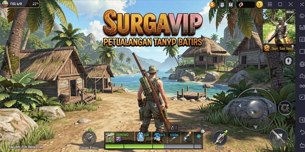 Gameplay SURGAVIP menampilkan dunia terbuka yang luas dan indah untuk dijelajahi.