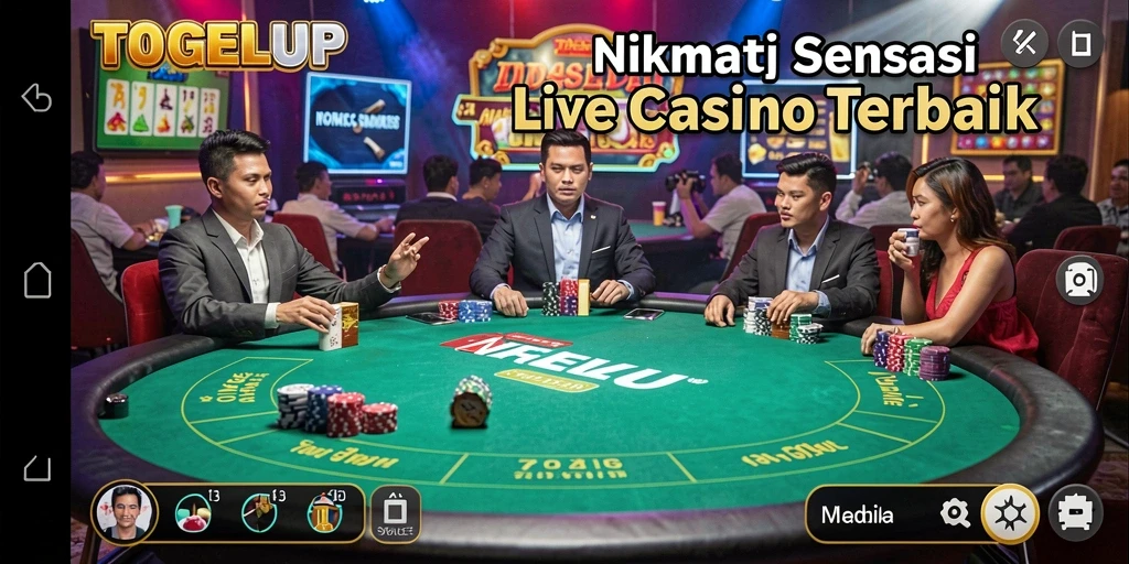 Tampilan gameplay Live Casino yang mengasyikkan dan interaktif.
