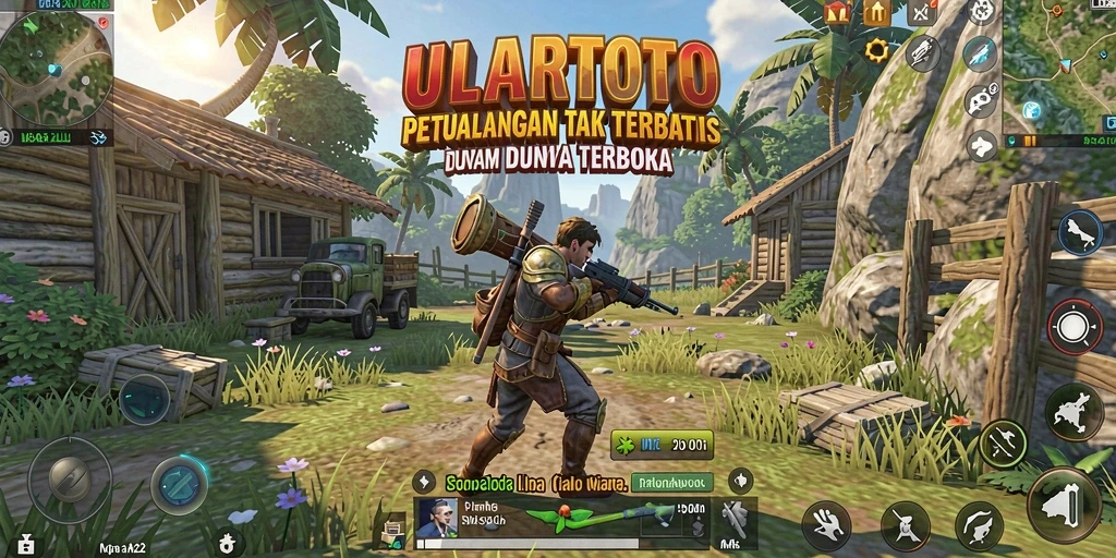 Gambaran menakjubkan dari eksplorasi dalam ULARTOTO di dunia terbuka.