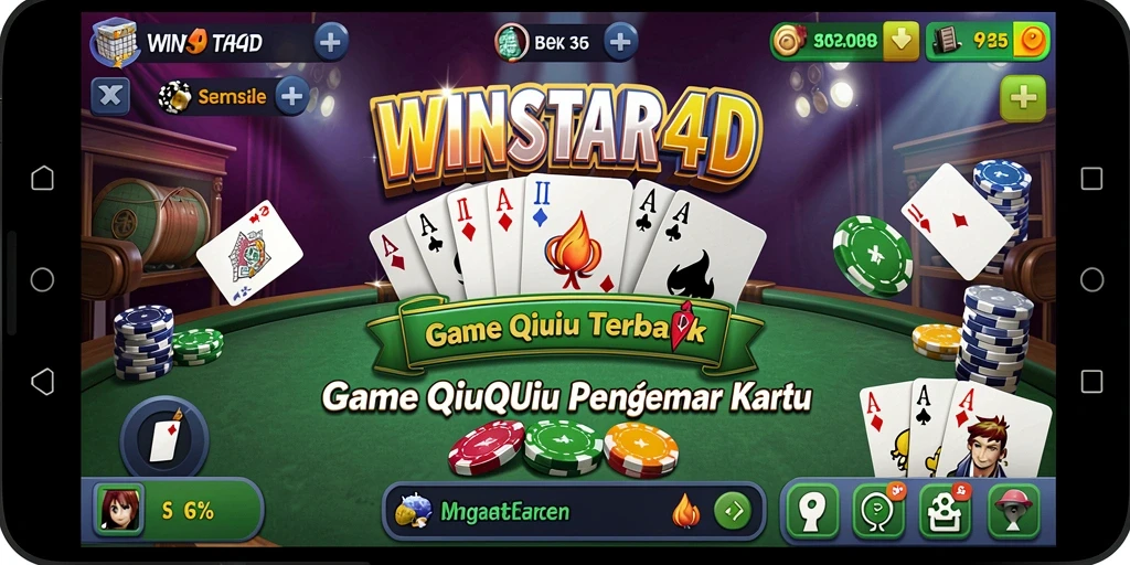Tampilan gameplay QiuQiu yang mendebarkan dan menarik di WINSTAR4D.